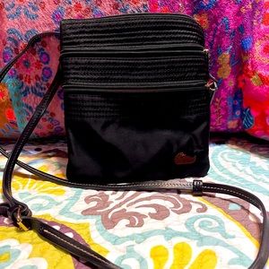 Dooney and Bourke triple zip nylon crossbody